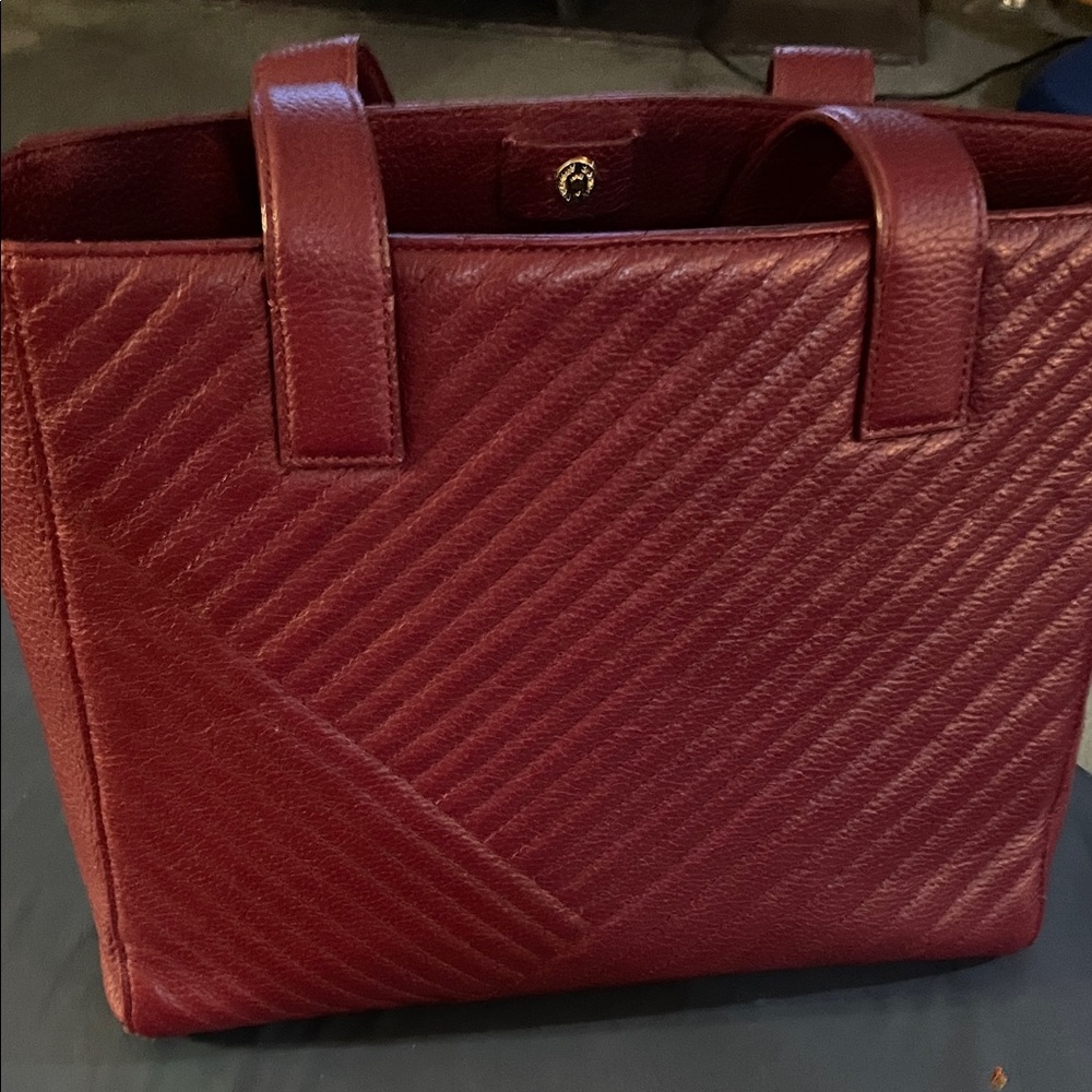 Elegant Burgundy Tote Bag